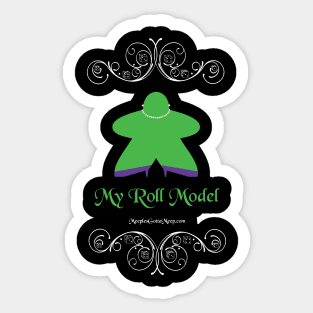 Roll Model, green, dark Sticker